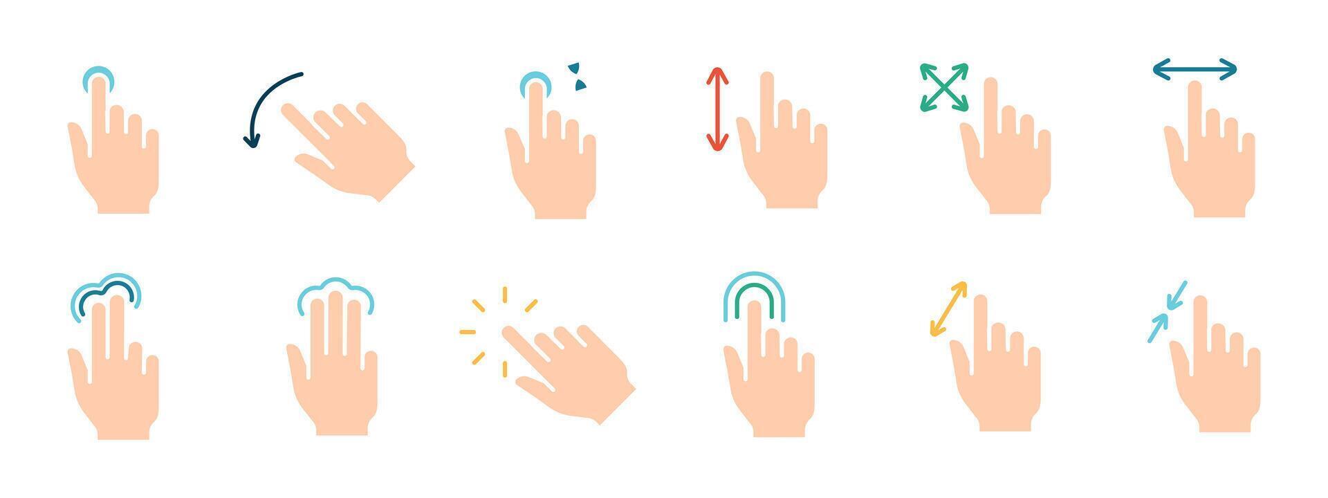 Touch pad icon. Index finger, doubleclick, decrease, increase, turn, rotation, approximation, press, Scrolling, click, arrow, sensor, turn. Zoom in, move, response time, x2 vector
