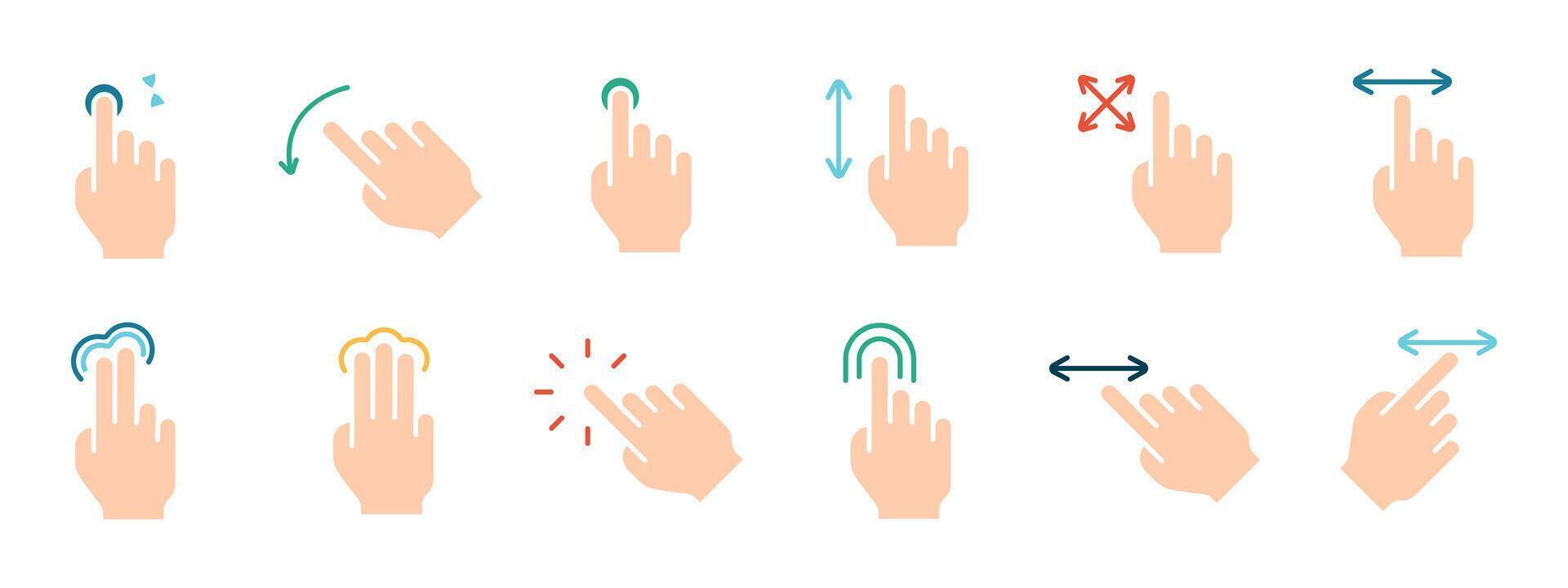 Touch pad icon. Index finger, doubleclick, decrease, increase, turn, rotation, approximation, press, Scrolling, click, arrow, sensor, turn. Zoom in, move, response time, x2 vector