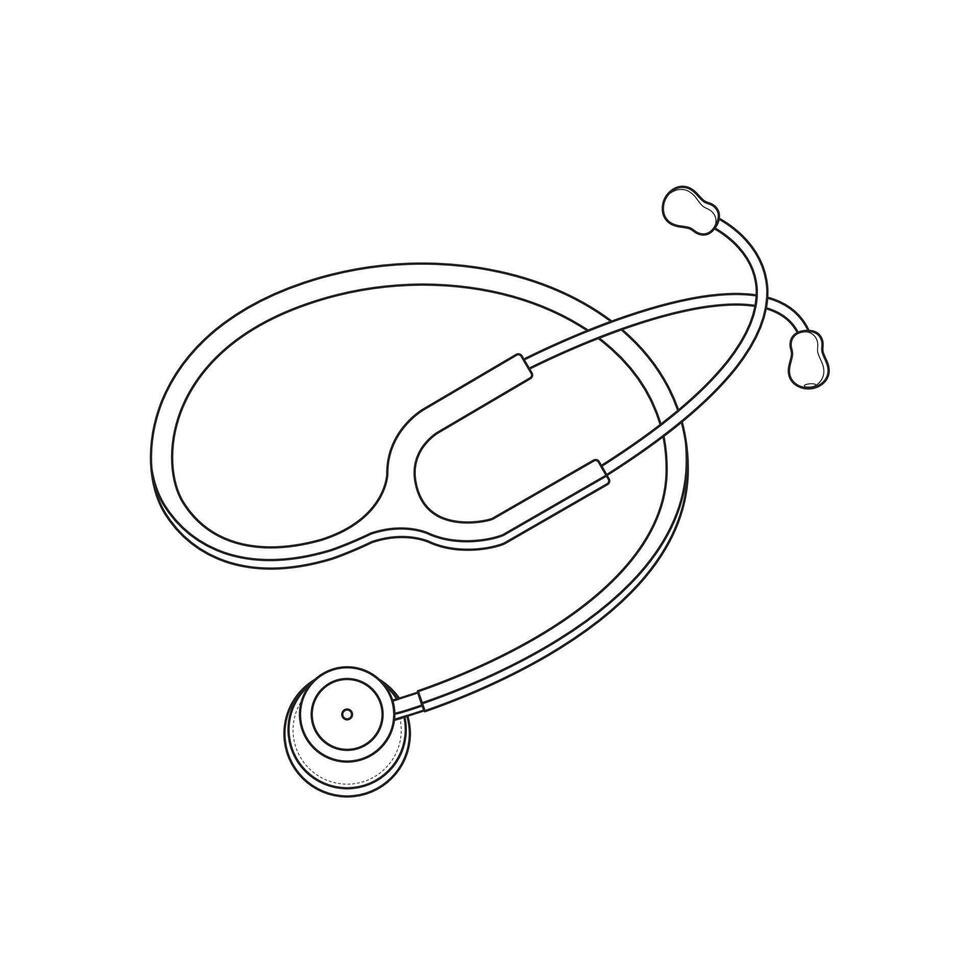 stethoscope Doctor Tools Art, Icons, and Graphics vector