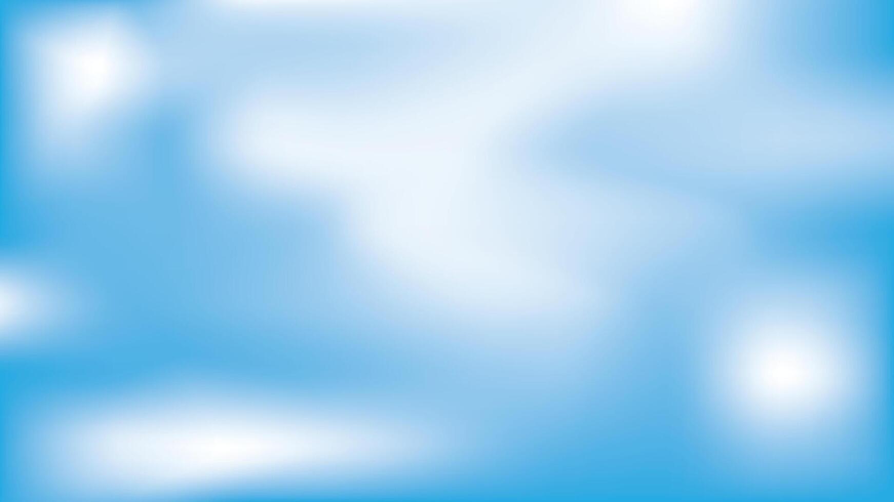 Beautiful clouds, abstract white and blue color gradient background. illustration. vector