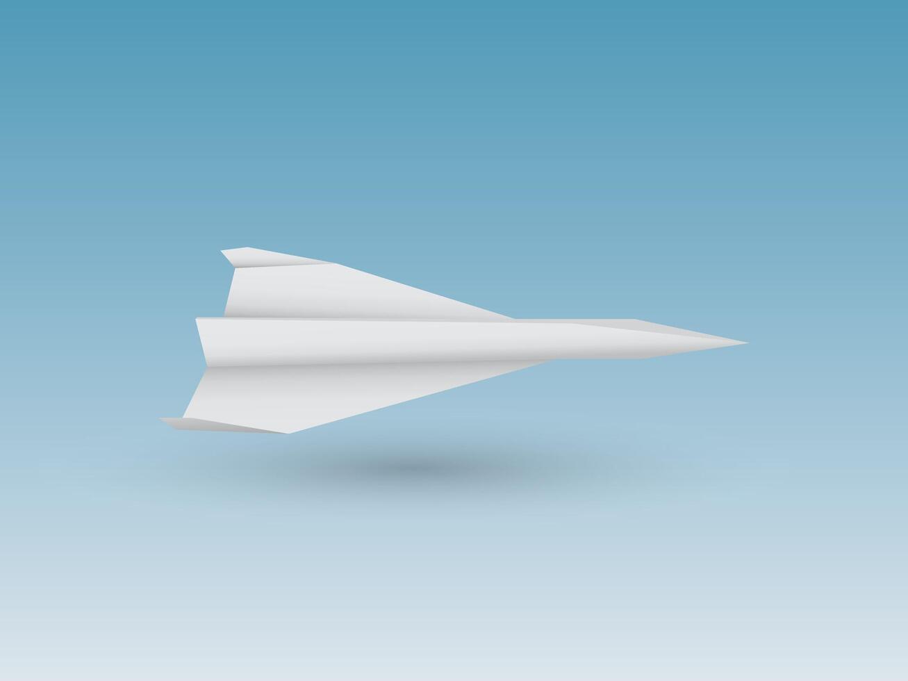 A white folded paper jet fighter plane using page illustration vector