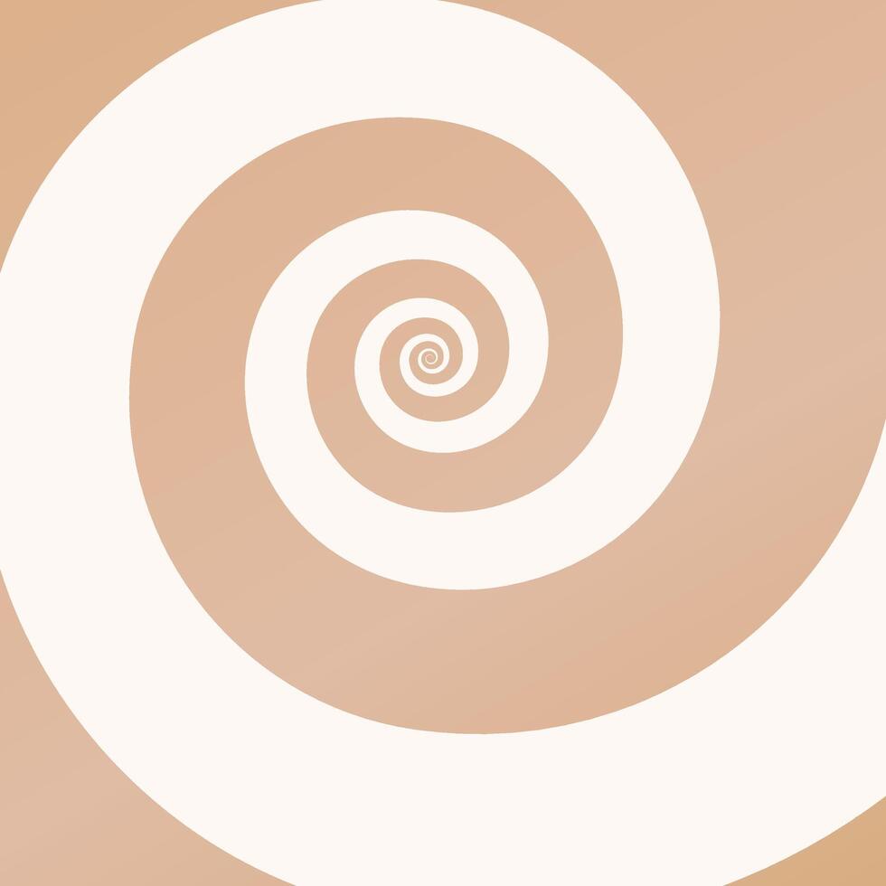 Coffee cream swirl pattern. Ice-cream, summer dessert. Sweet rotating whirlpool background vector