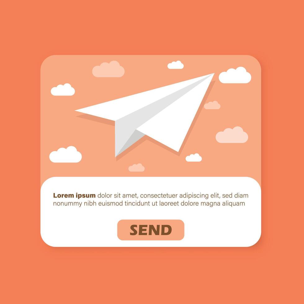 Banner of email marketing icon in flat style. Subscription to newsletter illustration on isolated background. Subscribe, submit sign business concept. vector