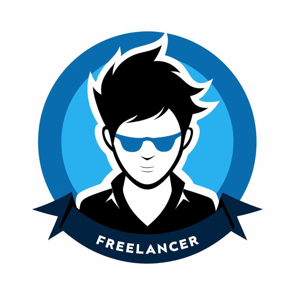 Logo for freelancer and illustration art.eps vector