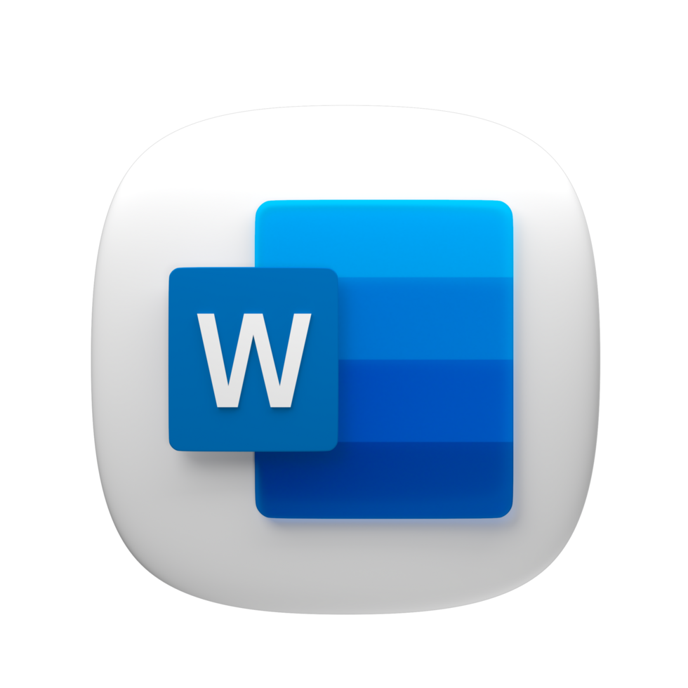 Word icon transparent background png