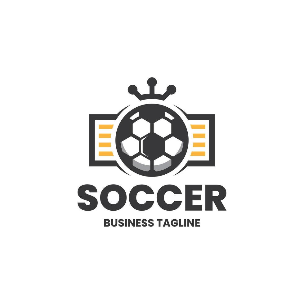 soccer news logo design vector
