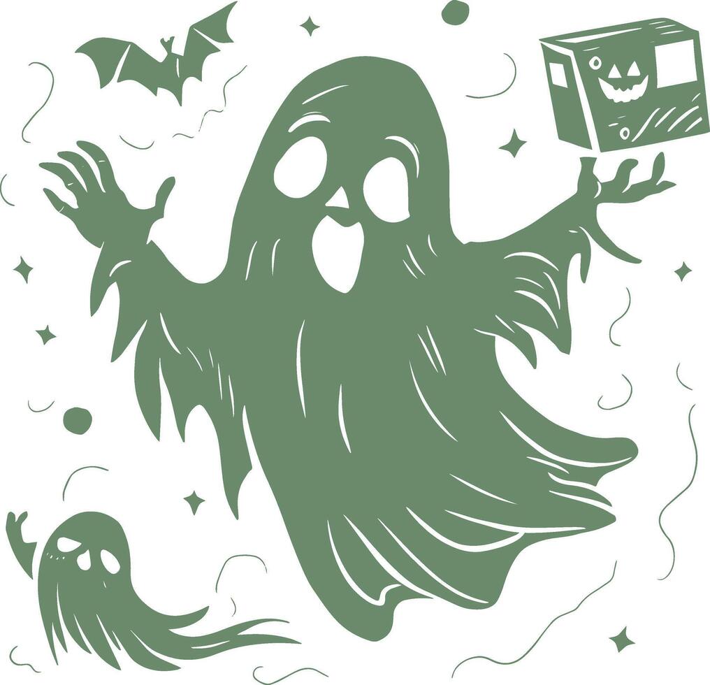 Retro Ghost Halloween Fa T shirt Design Bundle, Quotes about Autumn, Fall T shirt, Autumll Autumnn typography T shirt design Collection vector