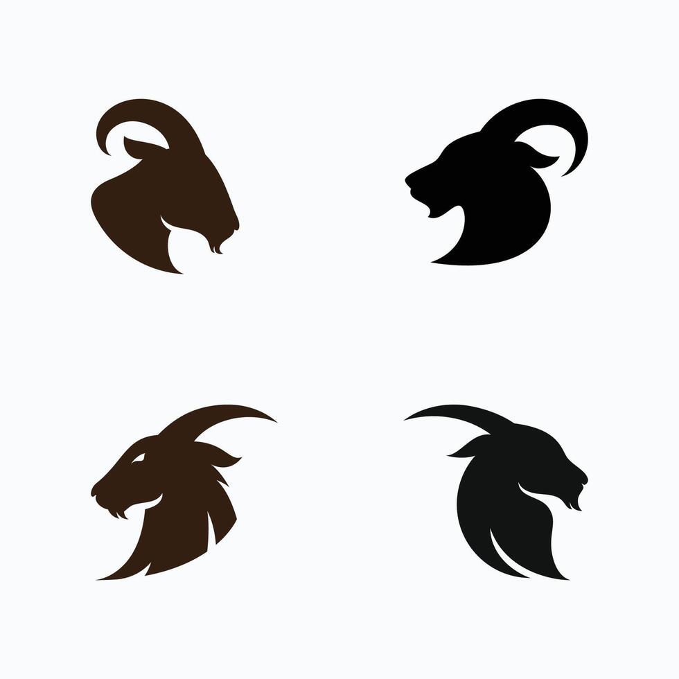 Goat Logo Template icon vector