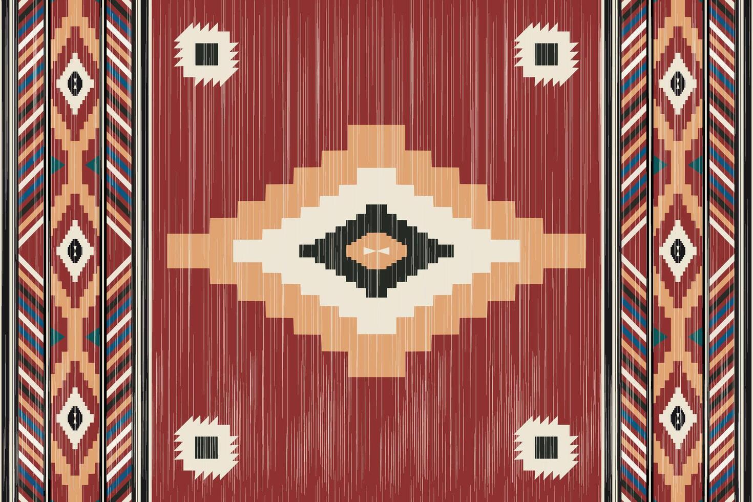Navajo rugs featuring traditional geometric patterns and Southwestern designs inspired by Native American art. vector
