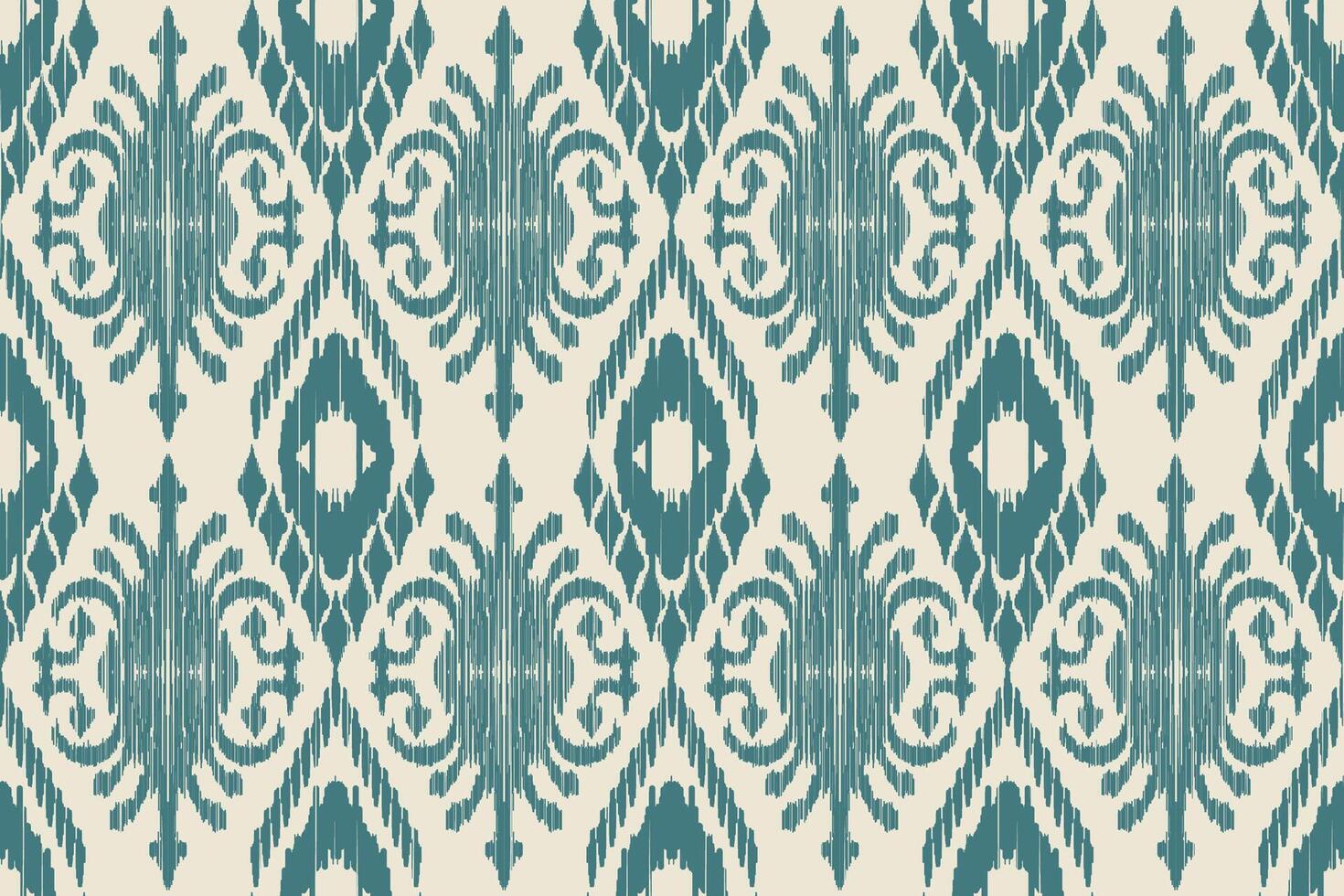 Abstract ikat pattern for seamless ethnic art in tribal and folk style. Print Aztec geometric ornament. Design for fabric, carpet, wallpaper, clothing. vector
