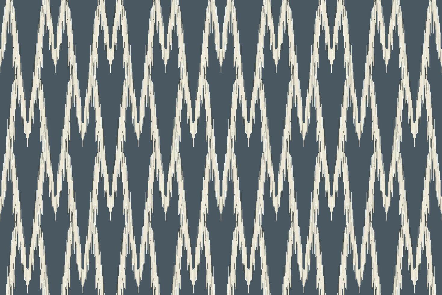 Abstract ikat pattern for seamless ethnic art in tribal and folk style. Print Aztec geometric ornament. Design for fabric, carpet, wallpaper, clothing. vector