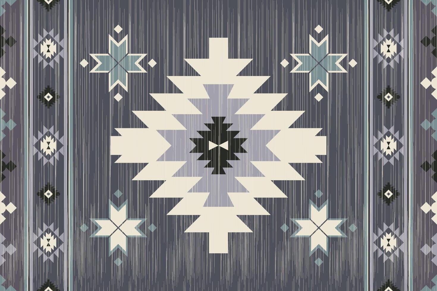 Navajo rugs featuring traditional geometric patterns and Southwestern designs inspired by Native American art. vector