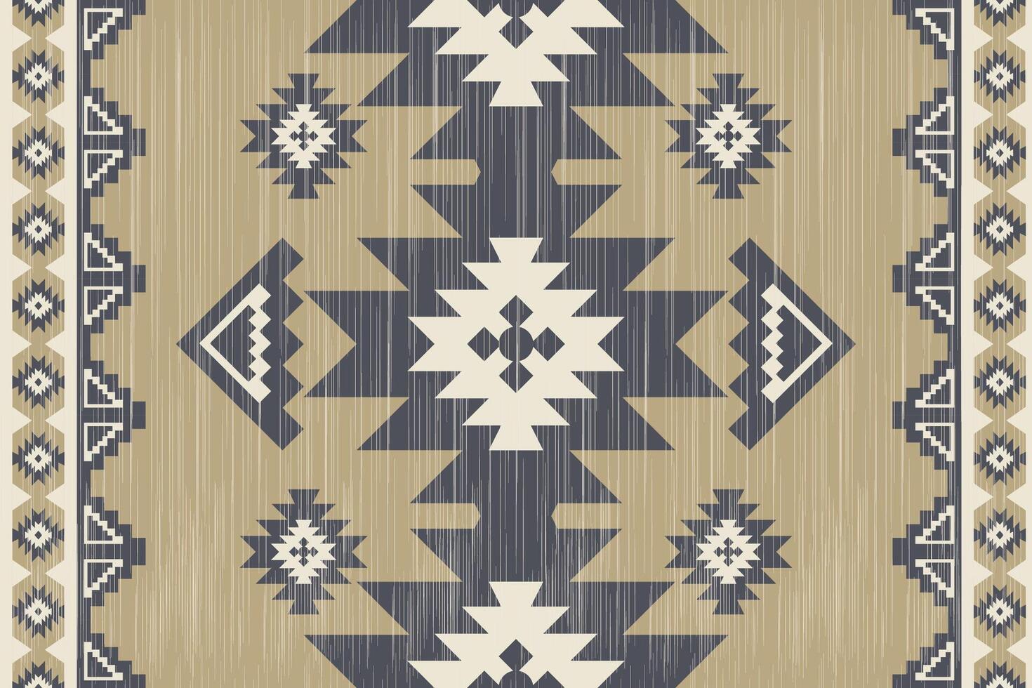 Navajo rugs featuring traditional geometric patterns and Southwestern designs inspired by Native American art. vector