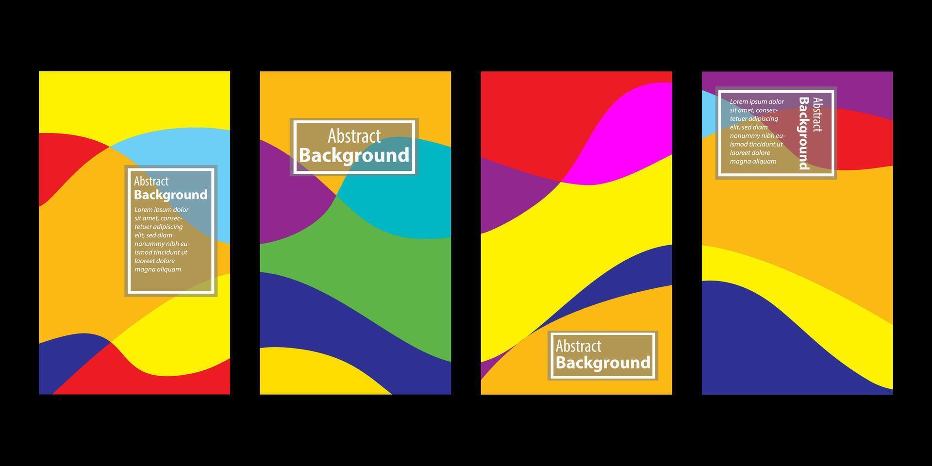Set Of Abstract Creative Backgrounds, Hand drawn various Textured abstract shapes, coloful doodle objects, Contemporary modern trendy illustrations. Every background is isolated vector