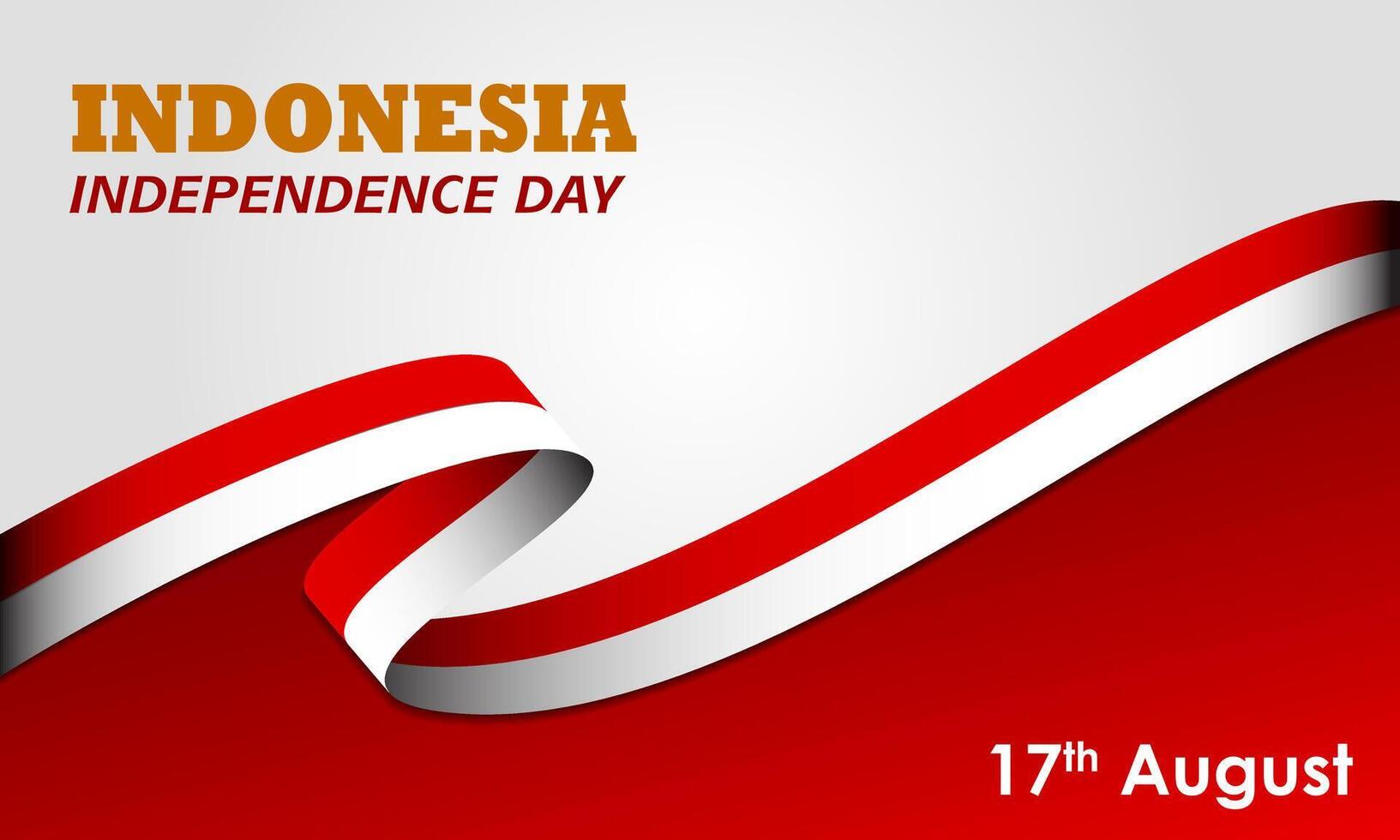 Happy Indonesia Independent Day 17 August 1945, Template of background poster banner vector