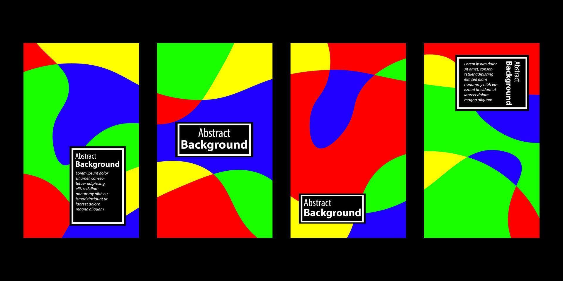Set Of Abstract Creative Backgrounds, Hand drawn various Textured abstract shapes, coloful doodle objects, Contemporary modern trendy illustrations. Every background is isolated vector