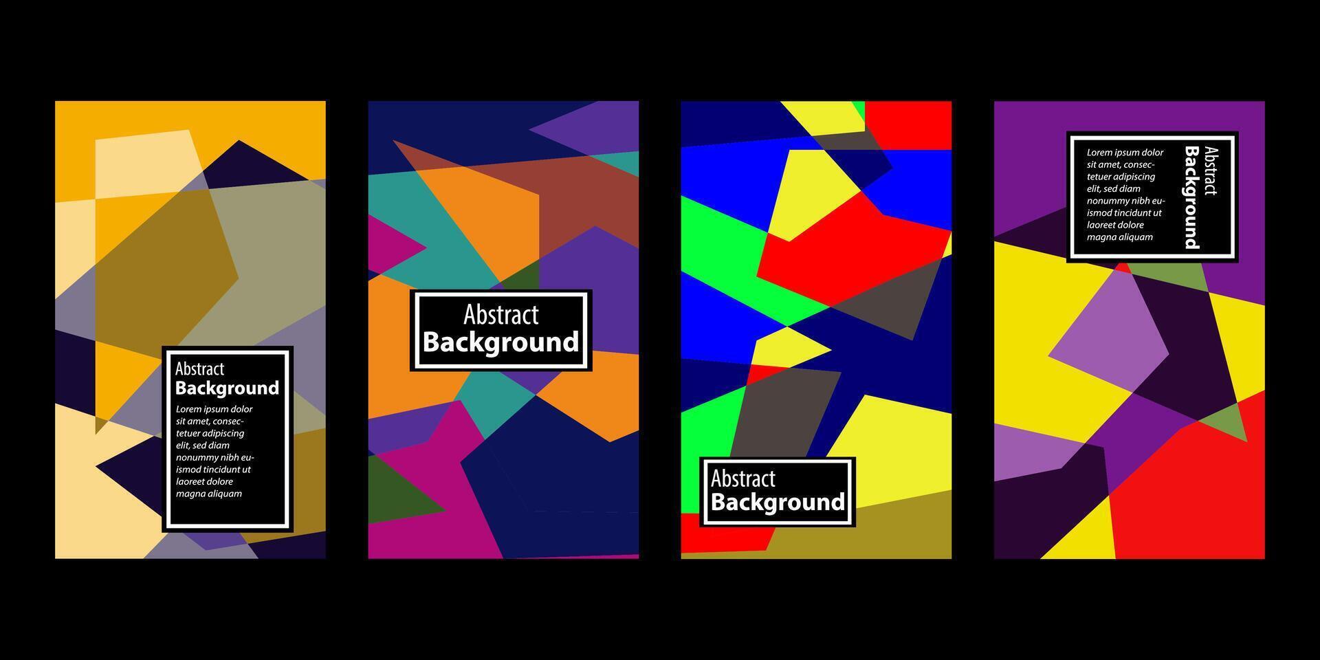 Set Of Abstract Creative Backgrounds, Hand drawn various Textured abstract shapes, coloful doodle objects, Contemporary modern trendy illustrations. Every background is isolated vector