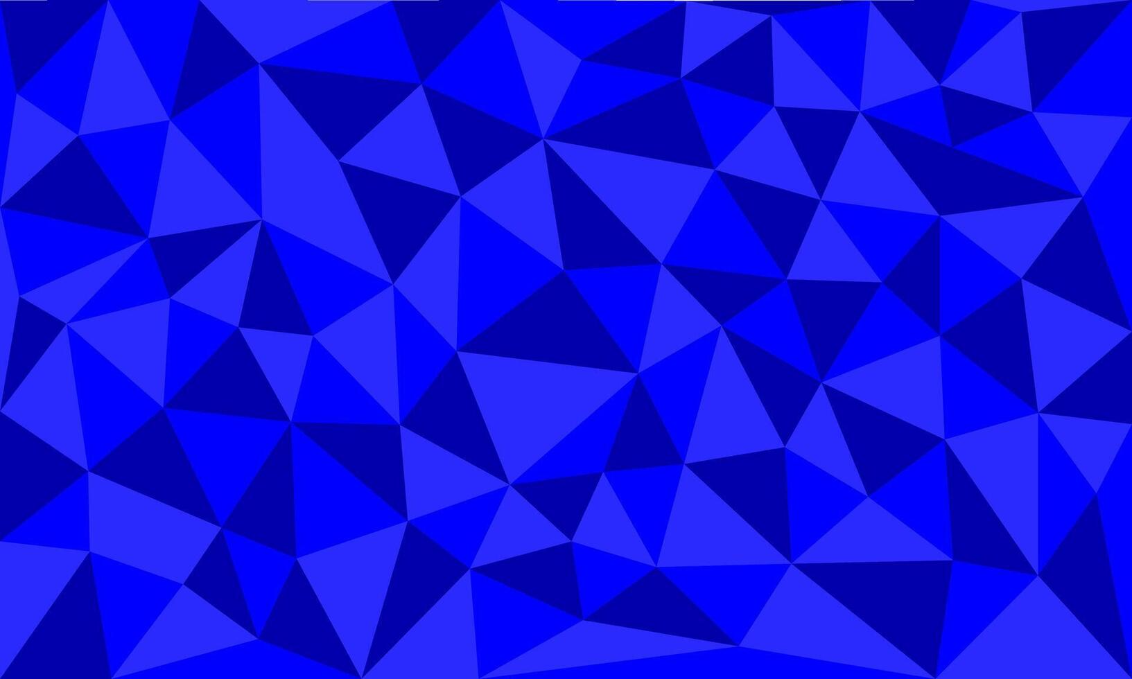 abstract irregular polygon background in deep blue color. triangle pattern design vector
