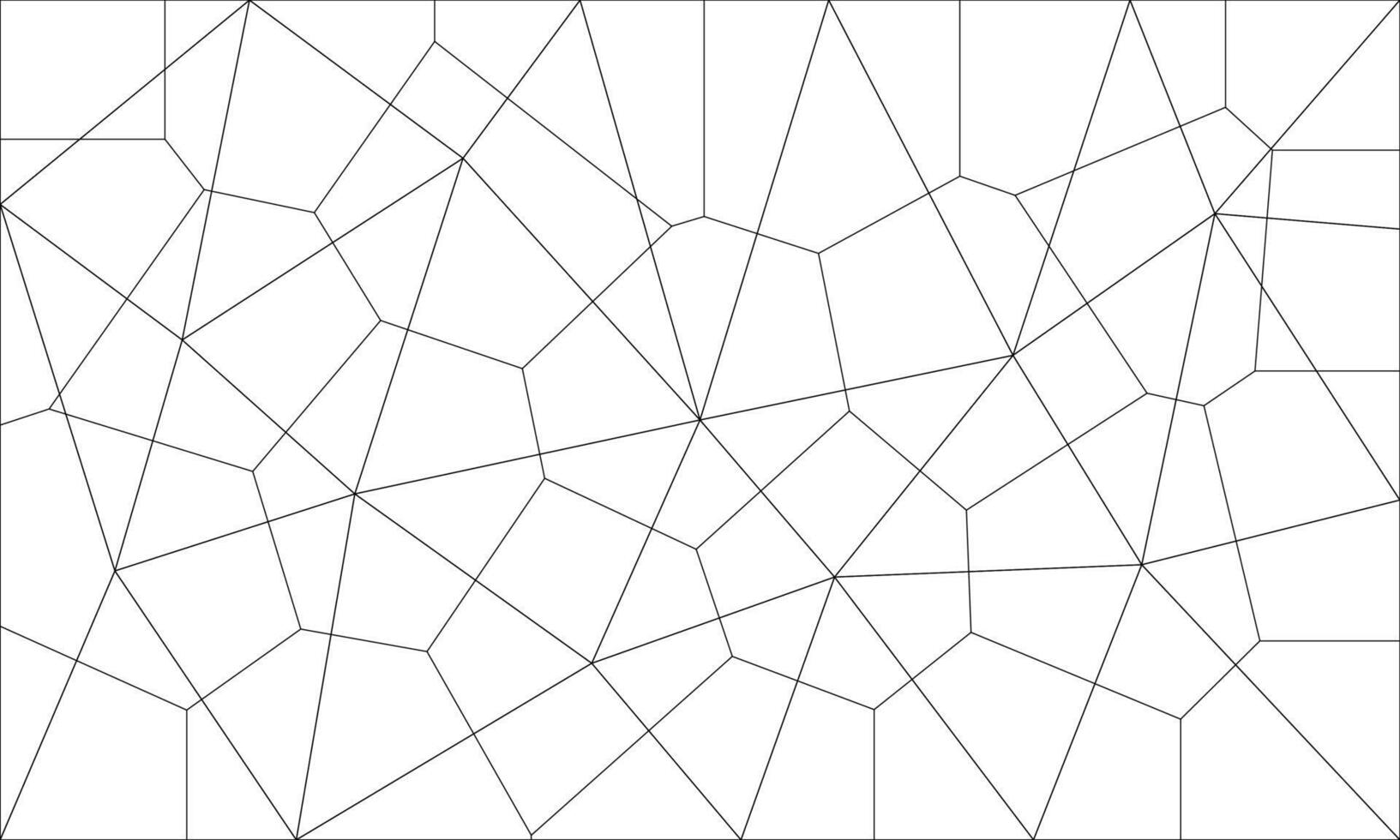 Abstract polygon geometric structure line on white background. Mosaic pattern concept vector