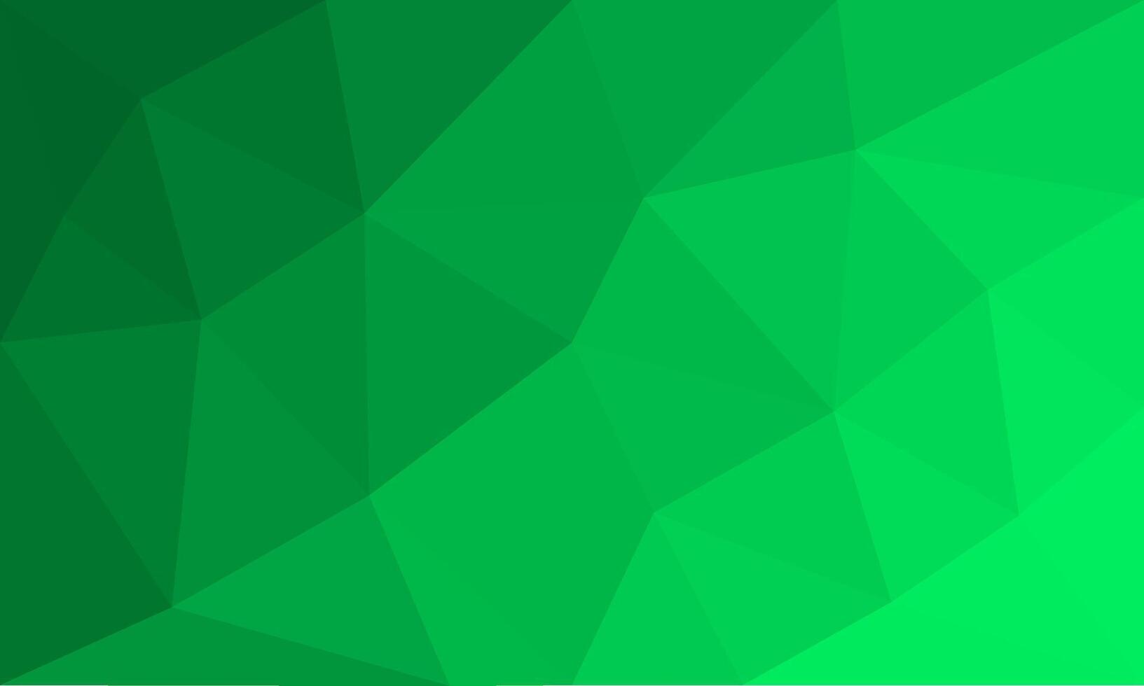 Green gradient in abstract polygon shape background texture. modern mosaic illustration with triangle shape pattern elements vector