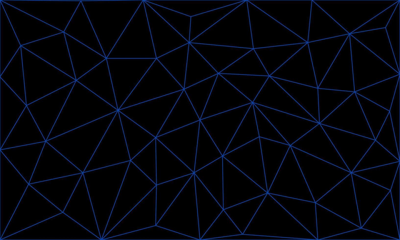 Abstract polygon geometric structure line on black background. Mosaic pattern concept vector