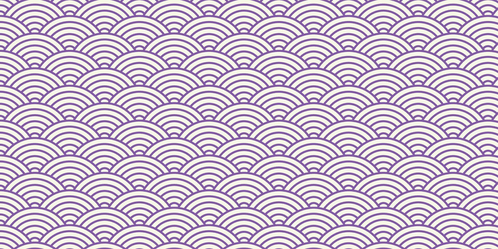 Japanese wave blue seamless pattern background illustration vector