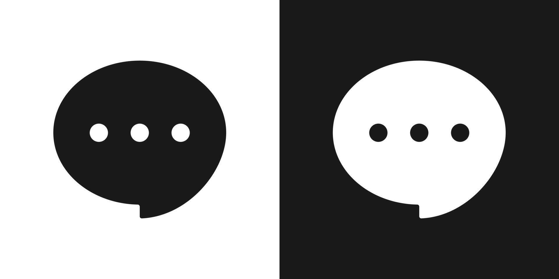 Bubble comment speech icon. vector
