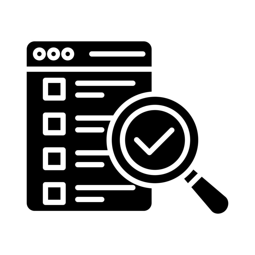 SEO Audit icon line illustration vector