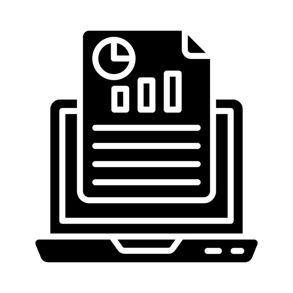 SEO Reporting icon line illustration vector