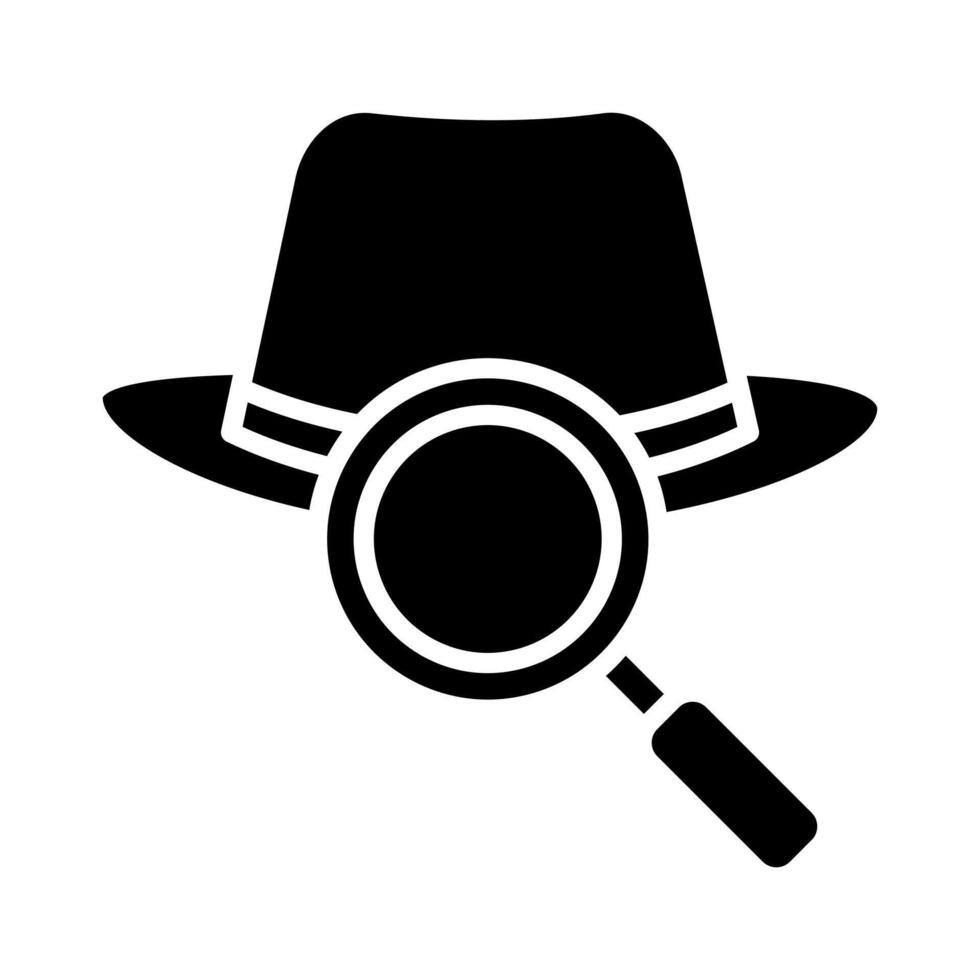 Black Hat SEO icon line illustration vector