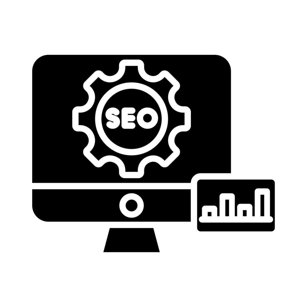 SEO Services icon line illustration vector