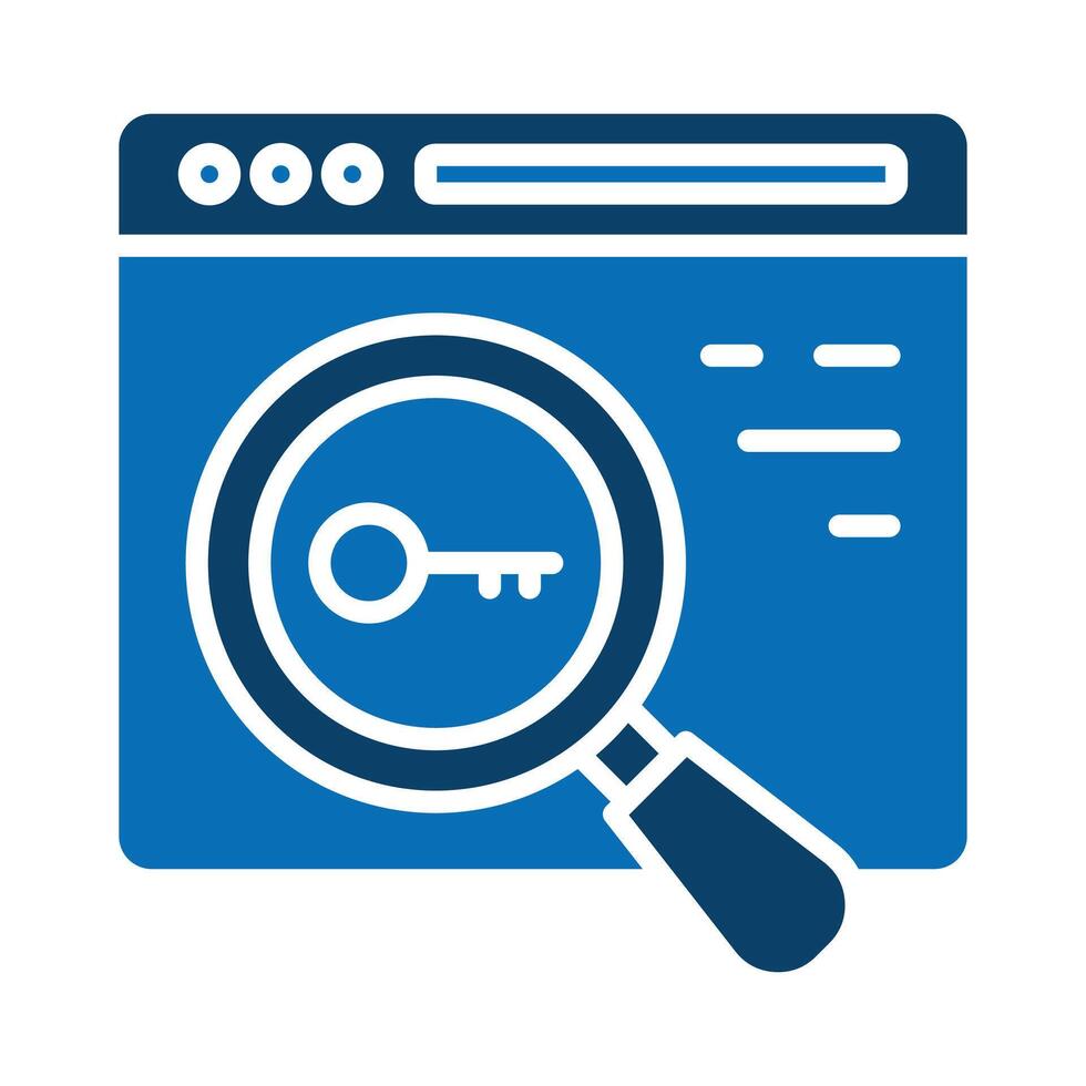 SEO Keywords icon line illustration vector