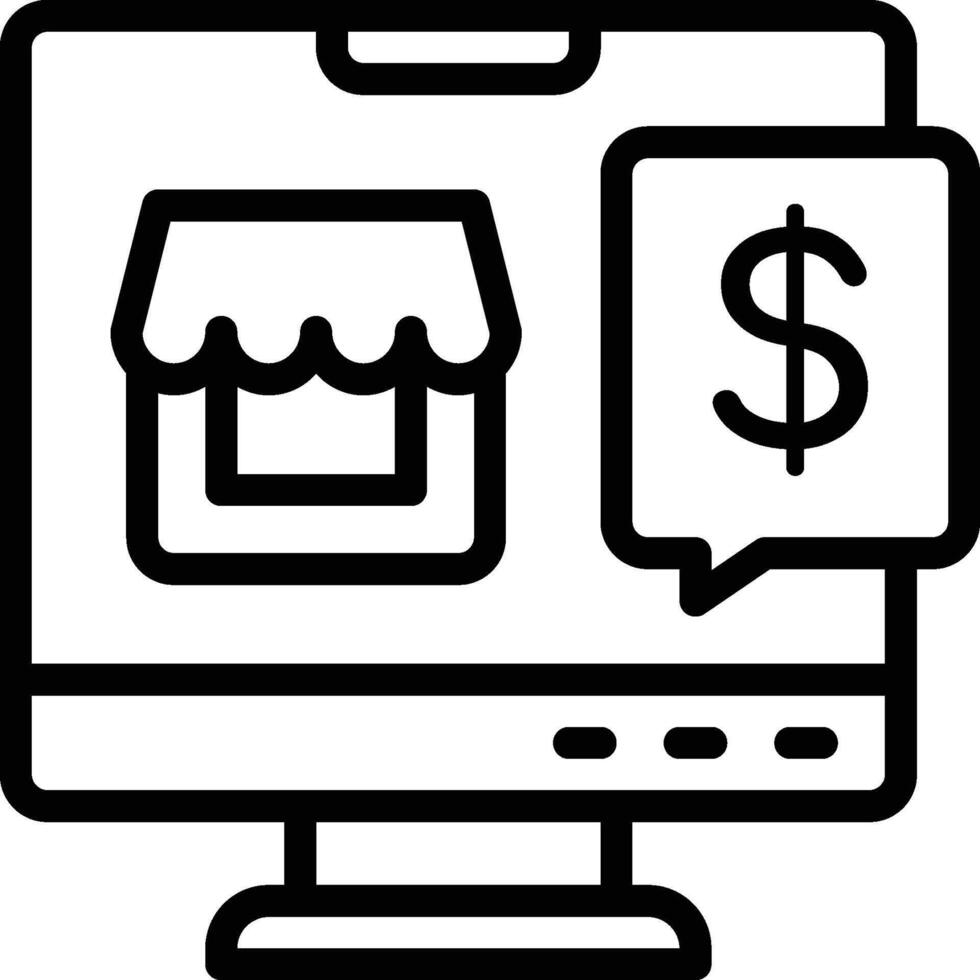 Commerce Icon. Online Shopping Icon vector