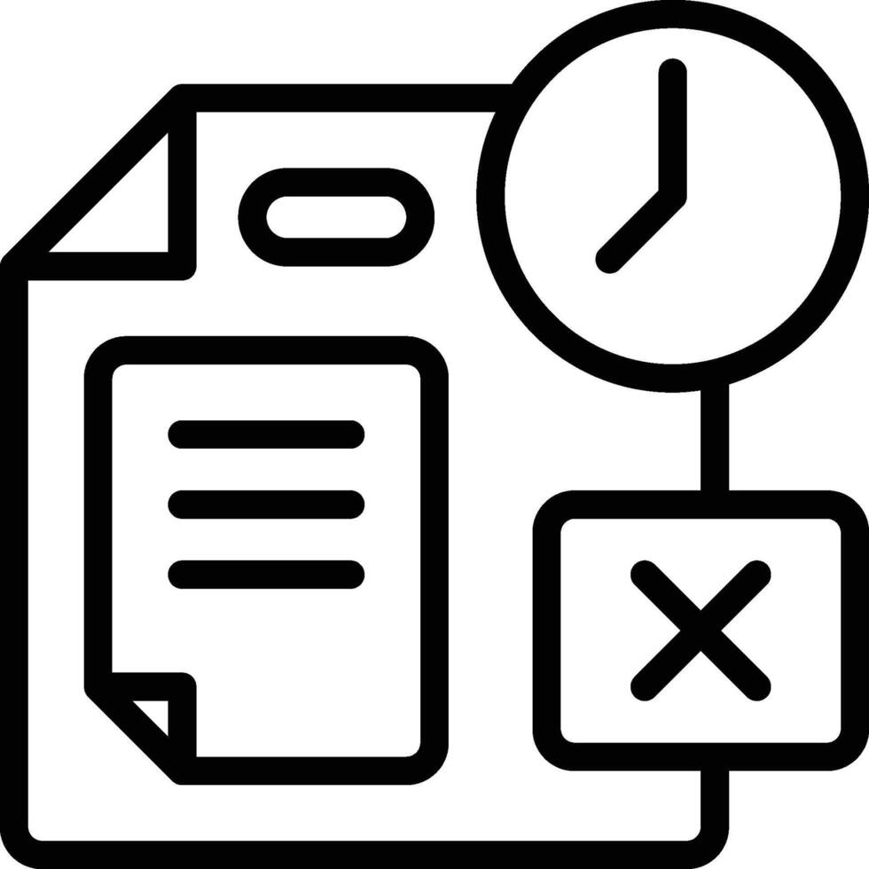 Deadline Icon. Task Deadline Icon vector