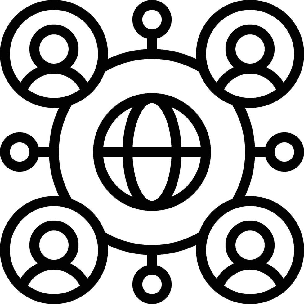 Networking Icon. Professional Networking Icon vector