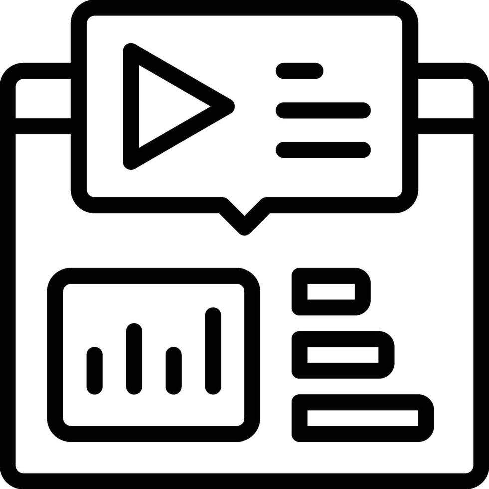 Presentation Icon. Visual Presentation Icon vector