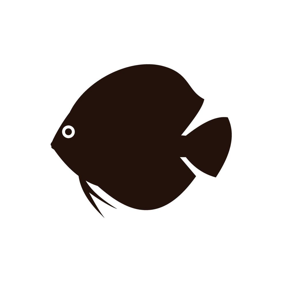 Fish icon . Aquarium illustration sign. Ocean symbol. Sea life logo. vector