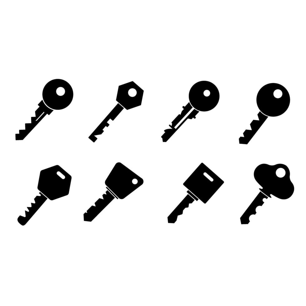 Key icon set. access illustration sign collection. close symbol. Lock logo. vector