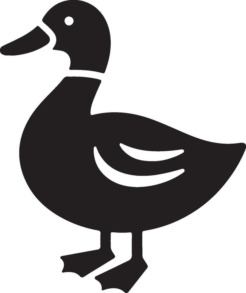 duck silhouette illustration art vector
