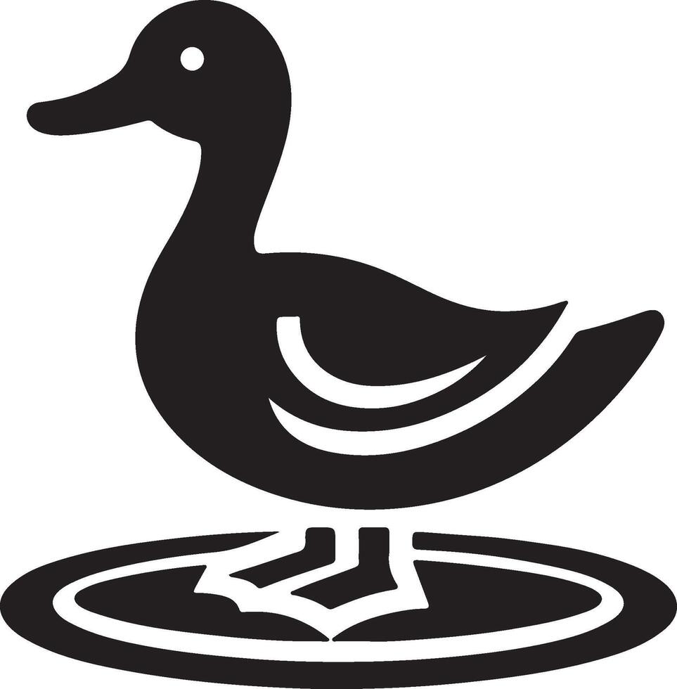 duck silhouette illustration art vector