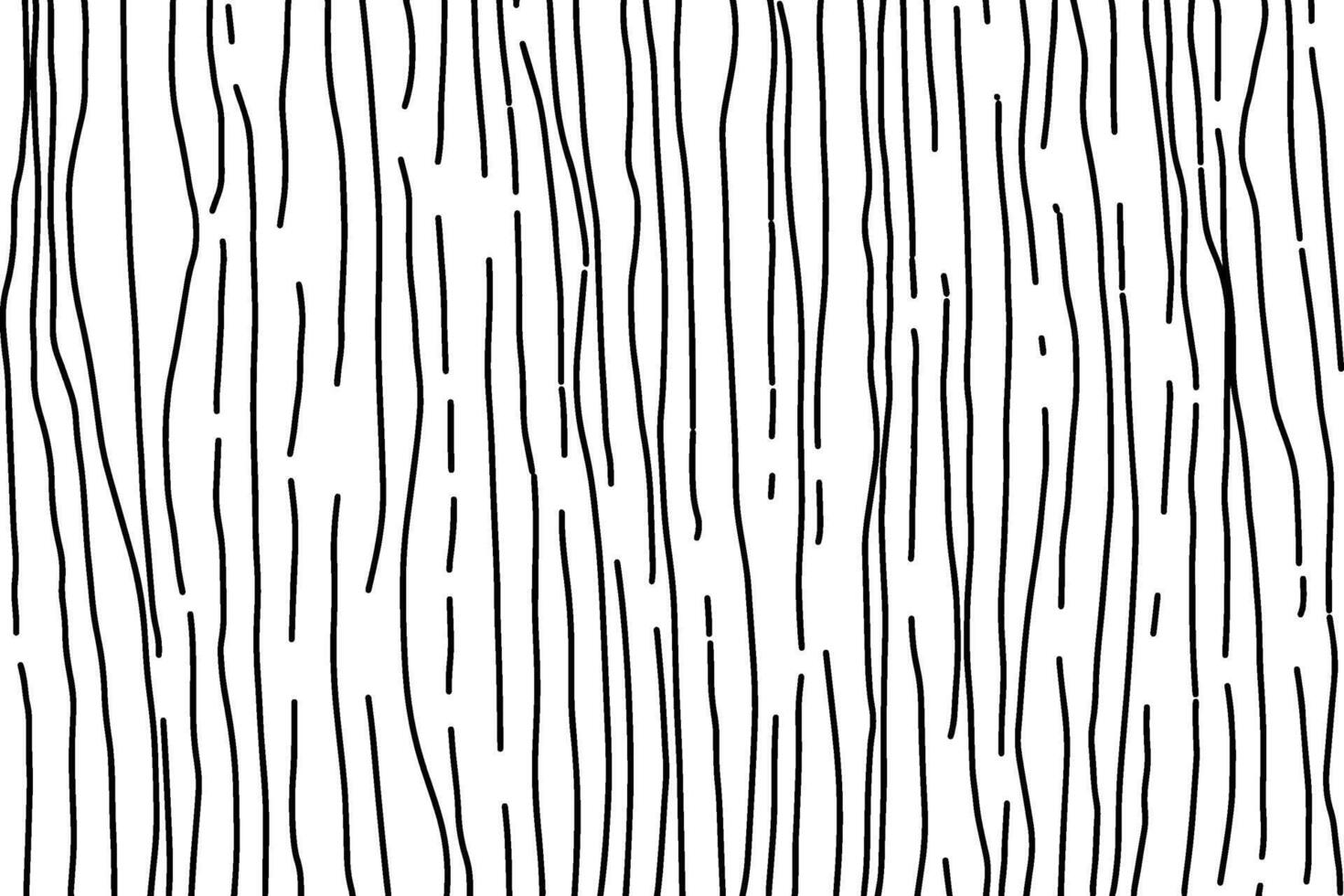 Hand-drawn line wooden textures. Scribbles, horizontal and wavy strokes. Tree material pattern. Different types of hatching. vector