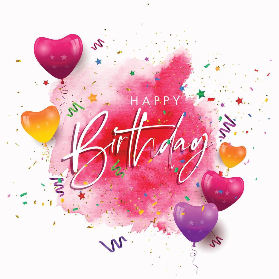 Happy Birthday Celebration Background vector