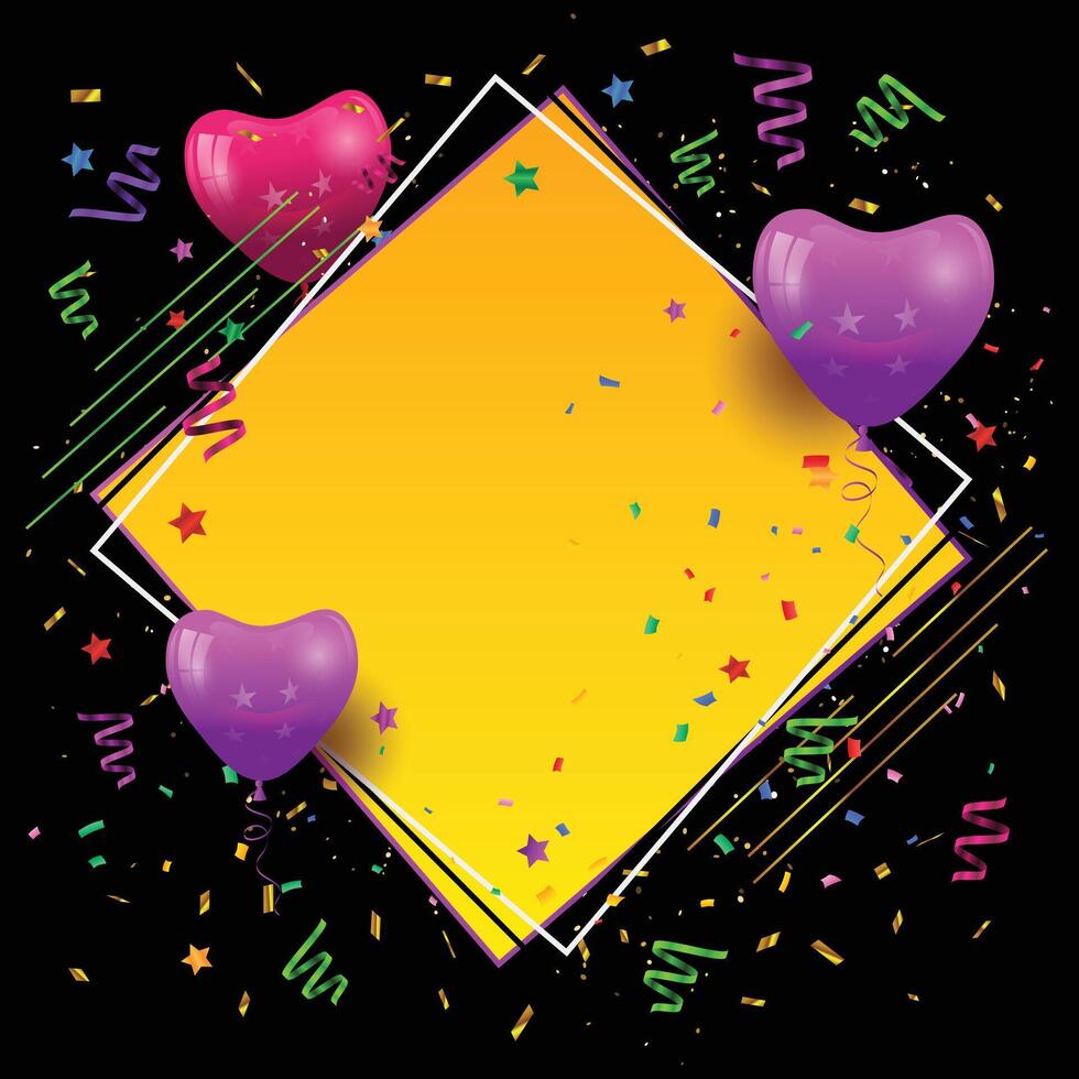 Happy Birthday Celebration Background vector