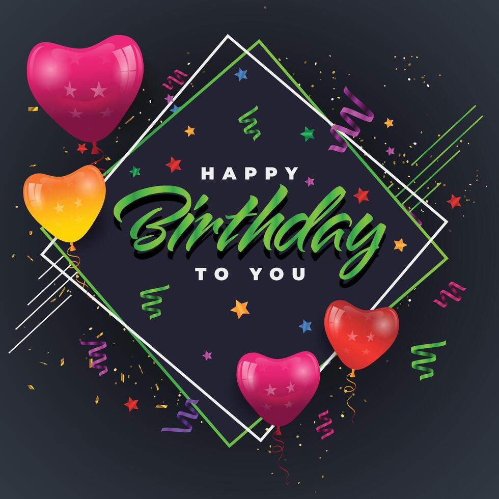 Happy Birthday Celebration Background vector