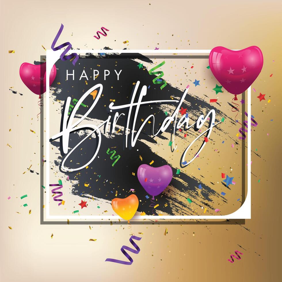 Happy Birthday Celebration Background vector