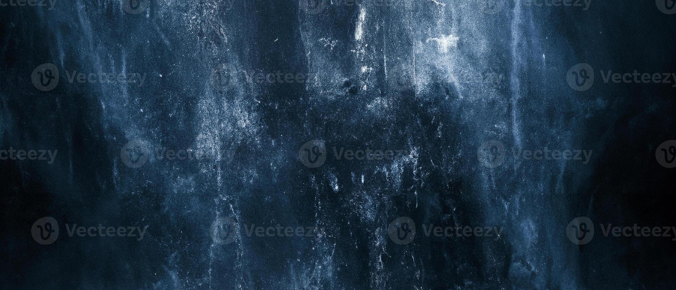 Minimalist Dark Blue Cement Background with Ominous Wall Texture photo