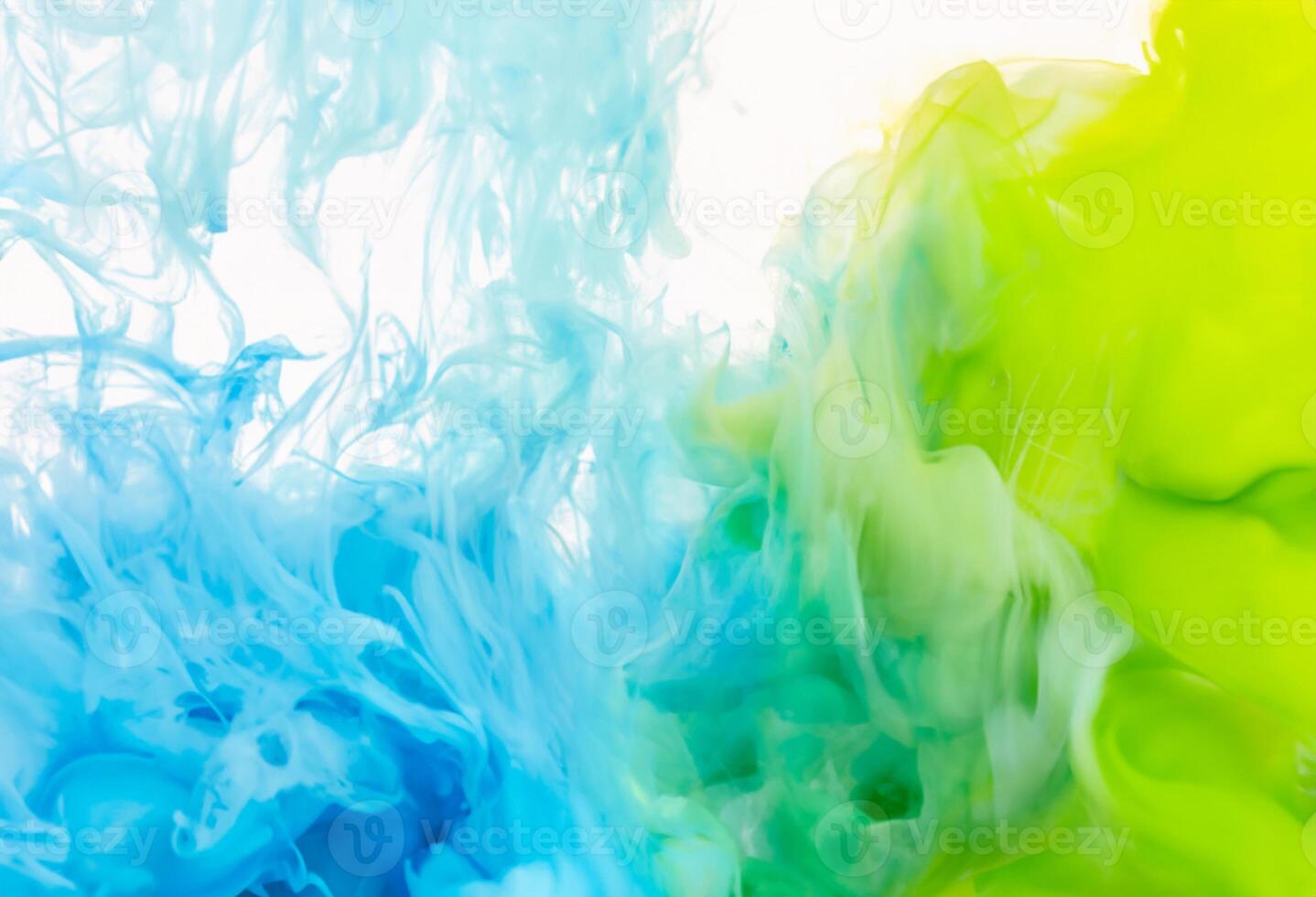 Abstract Close-up of Ink Dissolving in Water photo