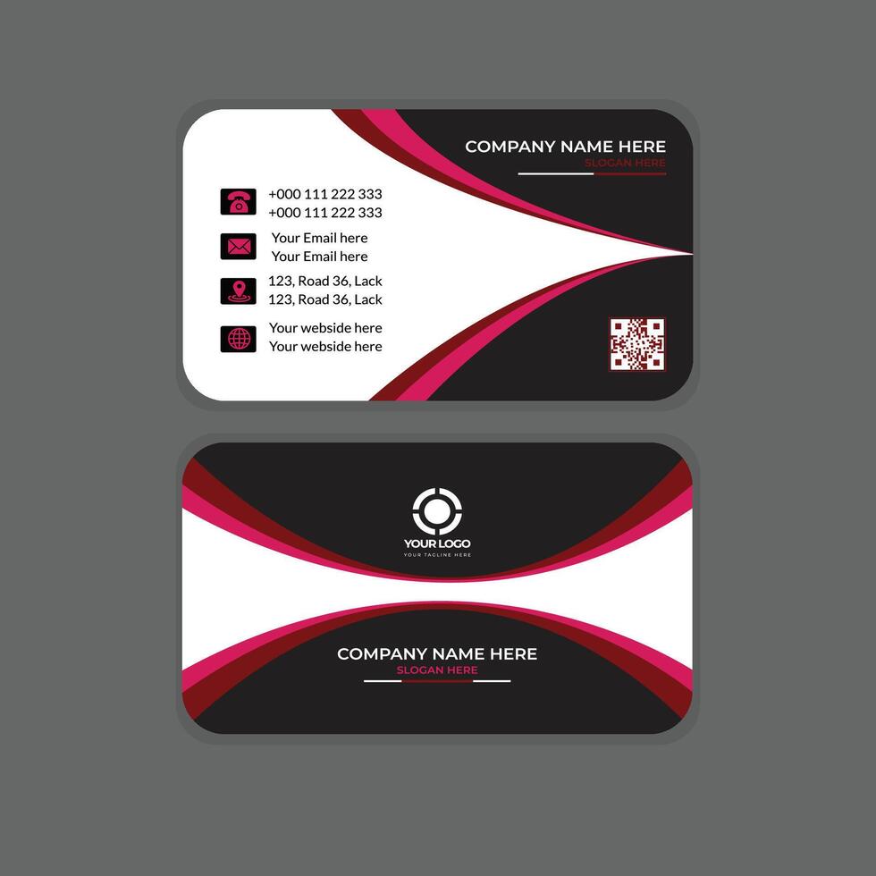 Free Business card design vector