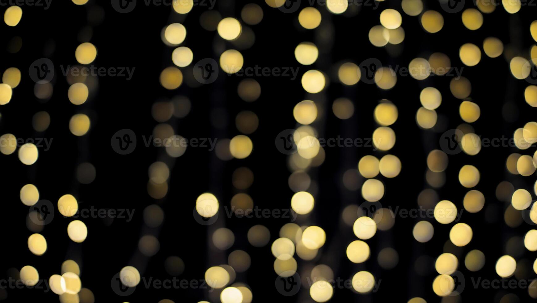 Nighttime Bokeh, Abstract Hanging Decorative Lights in Blurred Illumination photo