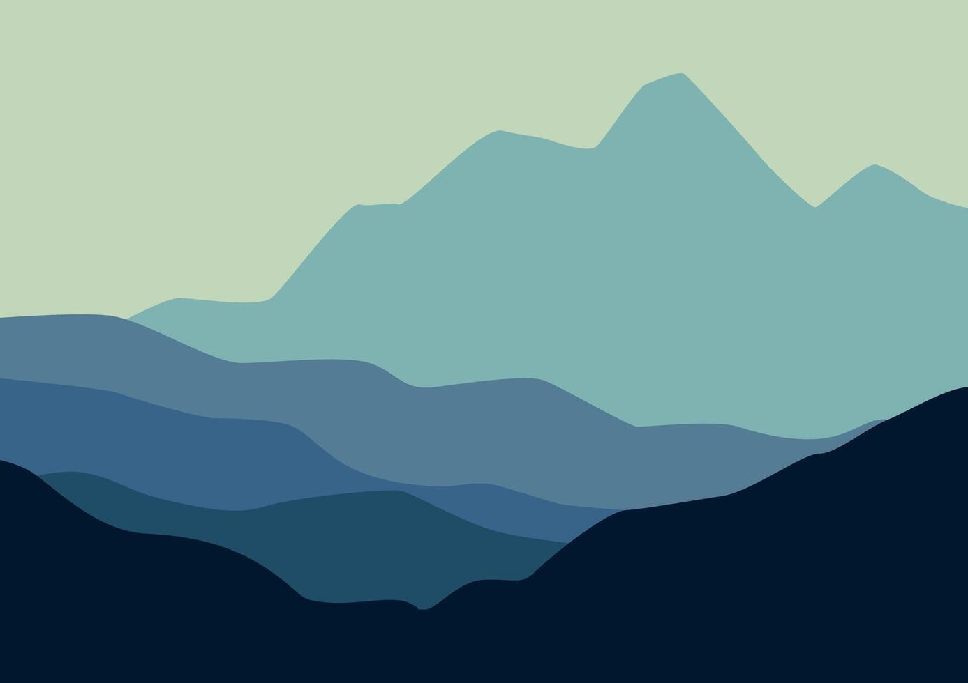 nature landscape with mountains illustration for wallpaper desktop. vector